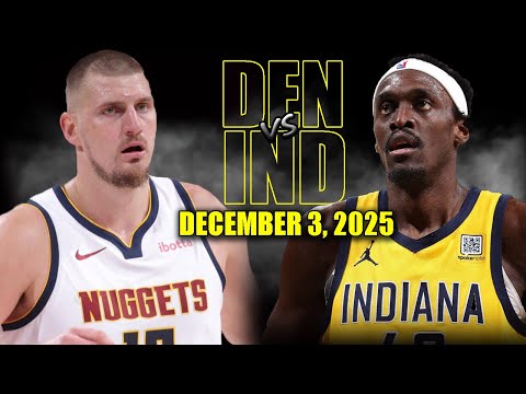 Denver Nuggets vs Indiana Pacers Full Game Highlights - December 3, 2025 | NBA Season