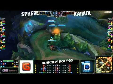 PGS 2015 SUMMER SPLIT GROUP STAGE W6 SPECIAL- GG SPHERE vs GM KAIRUX