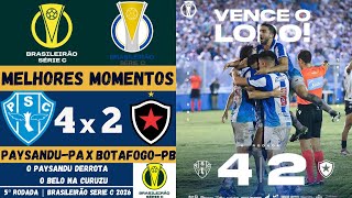 Paysandu vs Botafogo-PB | Melhores Momentos | 5ª Rodada | Campeonato Brasileiro Série C 2026
