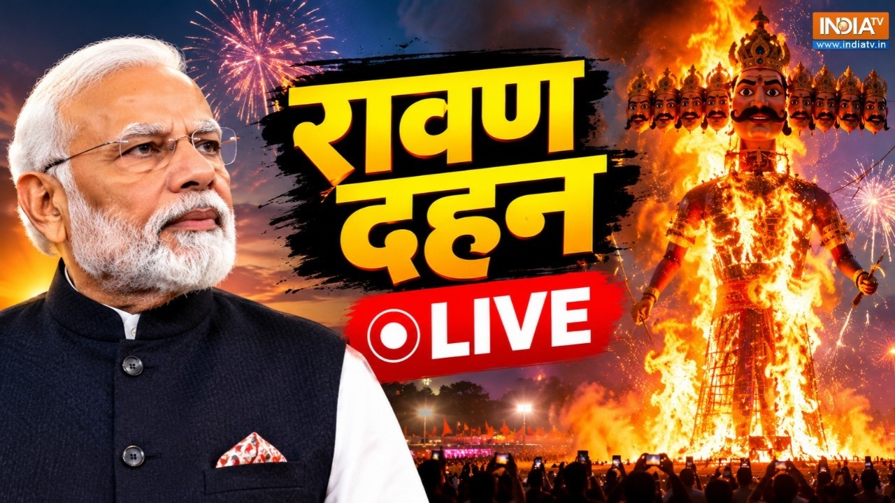 Dussehra 2026 LIVE: शुरू हुआ रावण दहन | Ravan Dahan | PM Modi | Delhi Dussehra | India TV