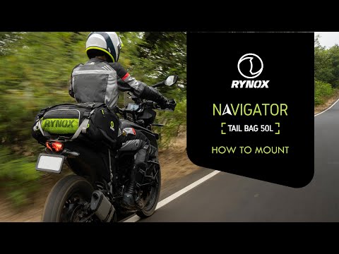 Rynox Navigator Tail Bag 50L: How to Mount