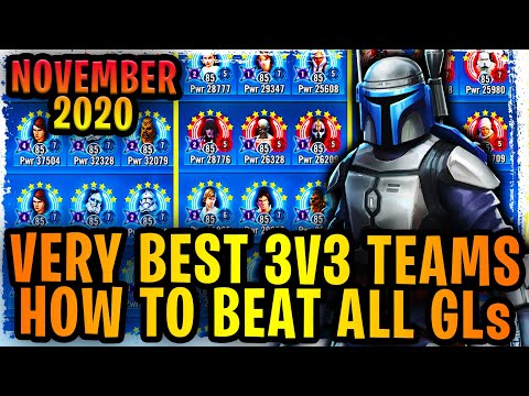 The Very Best Offensive and Defensive 3v3 Grand Arena Teams + How to Beat ALL GLs - November 2020