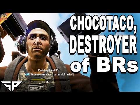 chocoTaco, Destroyer of Battle Royales ft. Quest - SUPER PEOPLE Gatling Soldier Duos Gameplay