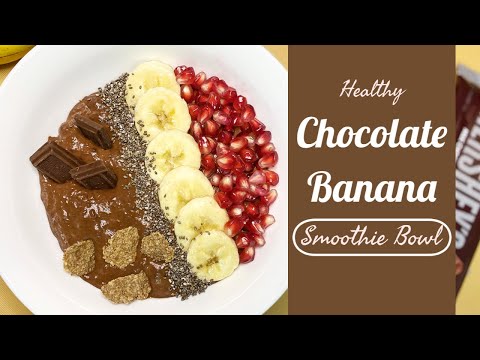 5-Minute Banana Chocolate Peanut Butter Smoothie Bowl | High Protein Vegan Bowl | Keto Friendly
