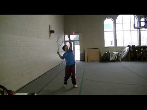 Aaron Tennis Serves (Before & After) 2-5-2013