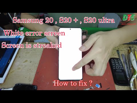 Fix Samsung S20 with white screen | Samsung s20 stripe screen | Stripe screen samsung s20 plus