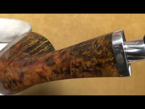 Pipa Fiamma di Re - 2 Corone ♕♕ Plus - con doppia vera in argento  - Freeform - FR129