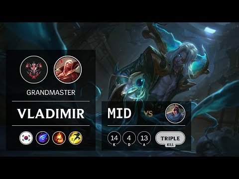 Vladimir Mid vs Yasuo - KR Grandmaster Patch 9.8