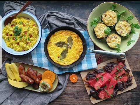 Christmas Brunch with Breakfast Bobotie, Watermelon and Stuffed Gem Squash