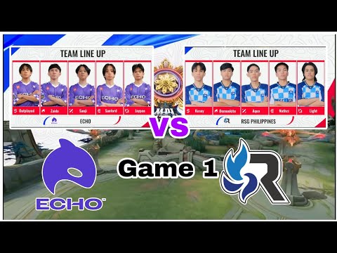 Echo vs RSG Game 1 - MPL PH Filipino Season 13 Week 5 #rsg #echo #mobilelegends