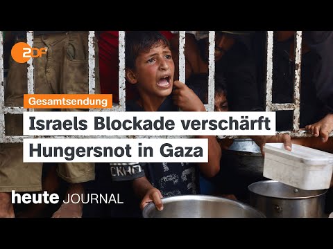 heute journal vom 22.07.2025 Israelische Angriffe auf den Gazastreifen, Ozzy Osbourne verstorben