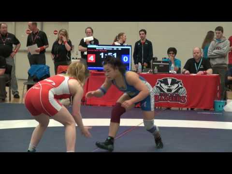 2017 SR CDN Championships FW55kg Hannah Taylor (Brock) vs Vivian Mark (Dinos)