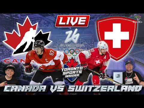 Canada vs Switzerland Men's Olympic Hockey LIVE 🔴 | 2026 Olympics LIVE Stream Reaction Play By Play