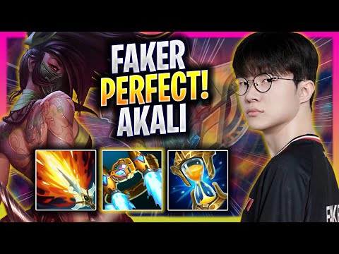 FAKER PERFECT GAME WITH AKALI! - T1 Faker Plays Akali MID vs Syndra! | Season 2025