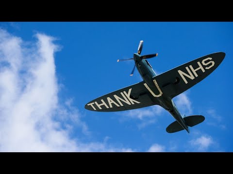 Plane spotting Spitfire ww2 (Craigavon area hospital thank you NHS)