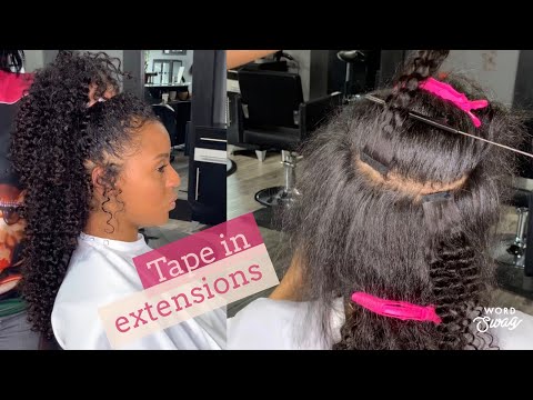 UNDETECTABLE TAPE IN Hair EXTENSIONS
