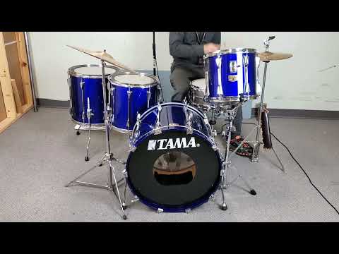 1980s Tama Artstar II Jewel Blue Drum Kit image 19