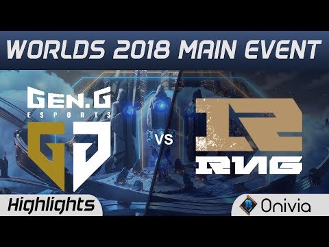 GEN vs RNG Highlights Worlds 2018 Main Event Gen G Esports vs Royal Never Give Up by Onivia