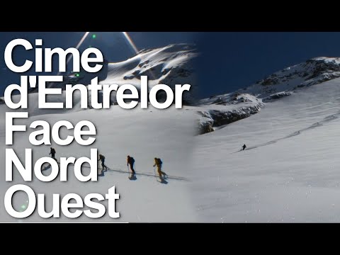 Cime d'Entrelor North West side ski touring mountain Rhêmes Notre-Dame Aosta Valley