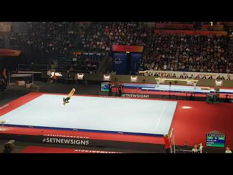 2019 Worlds Prelims Laney Madsen FX Giorgia Villa BB