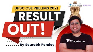 UPSC CSE Prelims 2021 Result out! | By Saurabh Pandey