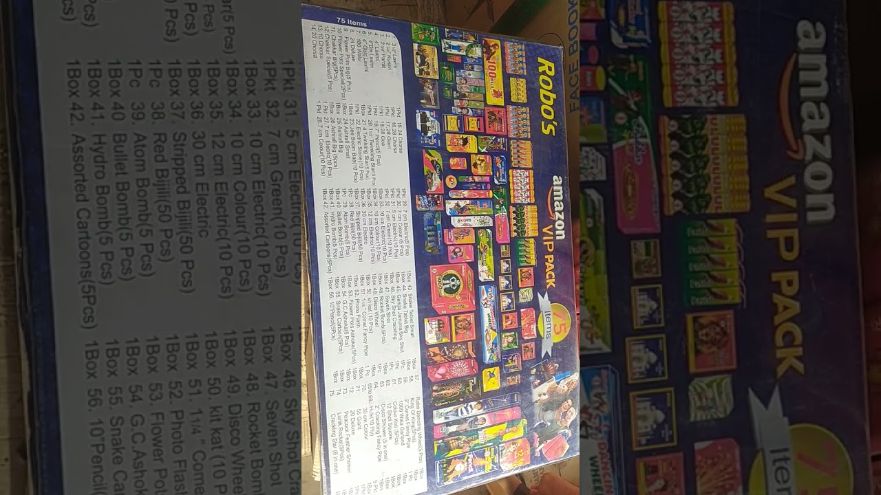 Watch video diwali crackers #box:12 # Amazon vip pack Now diwali crackers #box:12 # Amazon vip pack
