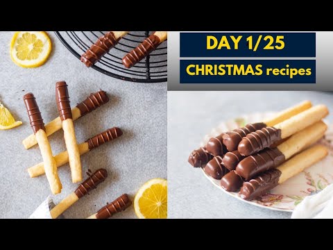 Day 1/25 - Chocolate Dipped Orange Cookie Sticks #vlogmas2024