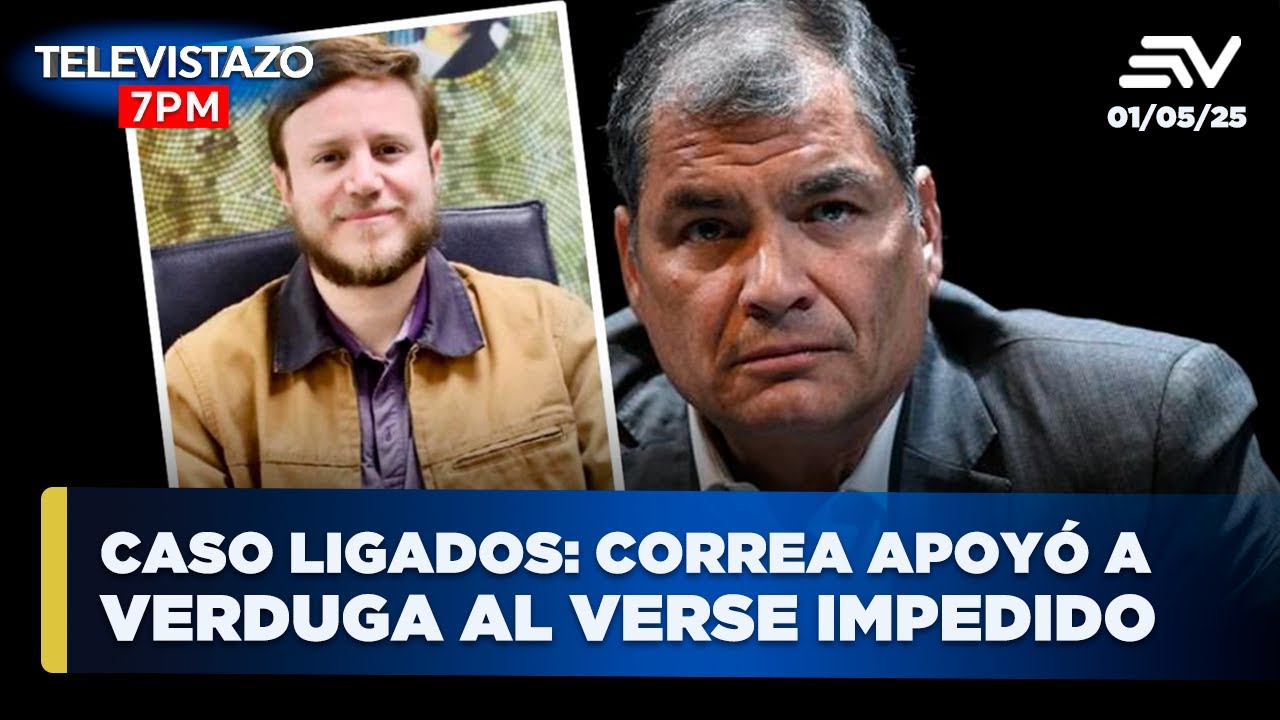 Rafael Correa buscaba un candidato títere según audios de Augusto Verduga | Televistazo 7PM #ENVIVO🔴