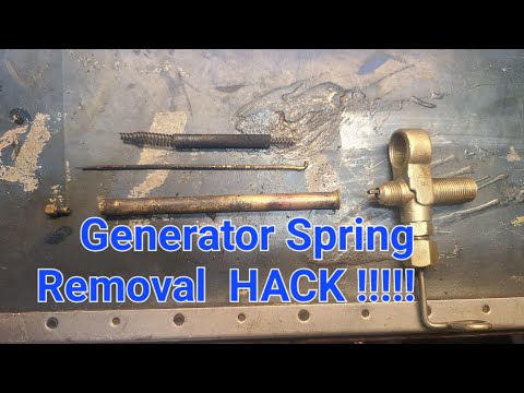 Coleman Generator SPRING Removal 