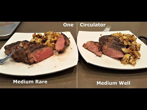 Rib Eye Steaks - Two Different Doneness, Only One Circulator  4k/60
