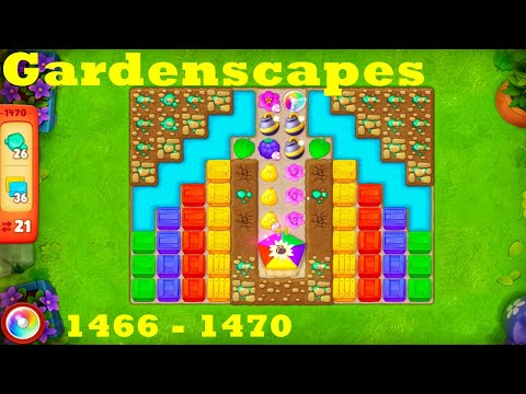 Gardenscapes Level 1466 - 1470 HD Walkthrough | 3 - match game | gameplay | android | ios | pc | app