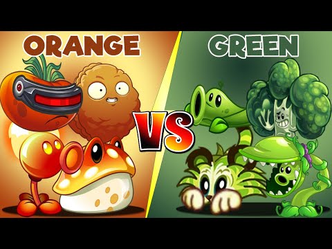 Plants Vs Zombies 2 Team Orange Vs Green Team Plant Vs Team Plant-That Team Plant Will Win?