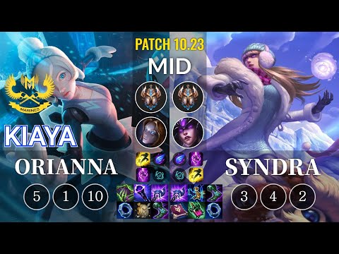 GAM Kiaya Orianna vs Syndra Mid - KR Patch 10.23
