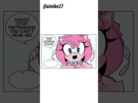 Princess Amy WANTS Attention🩷#sonicthehedgehog #amyrose #sonamy #comicdub #ytshorts