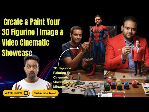 How to Create  Paint Your 3D Figurine and Image  Video Cinematic Showcase