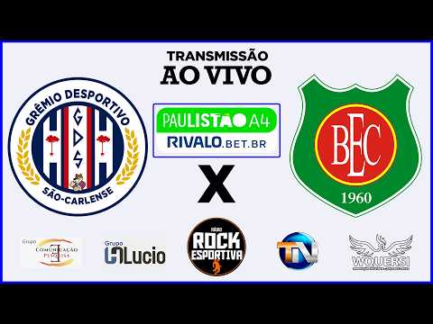 AO VIVO - GRÊMIO SÃO-CARLENSE x BARRETOS - CAMPEONATO PAULISTA SÉRIE A4 - 04/03/2026 - NARRAÇÃO