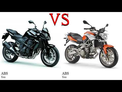 Kawasaki Z 750 vs Aprilia Shiver 750 Test specification comparison