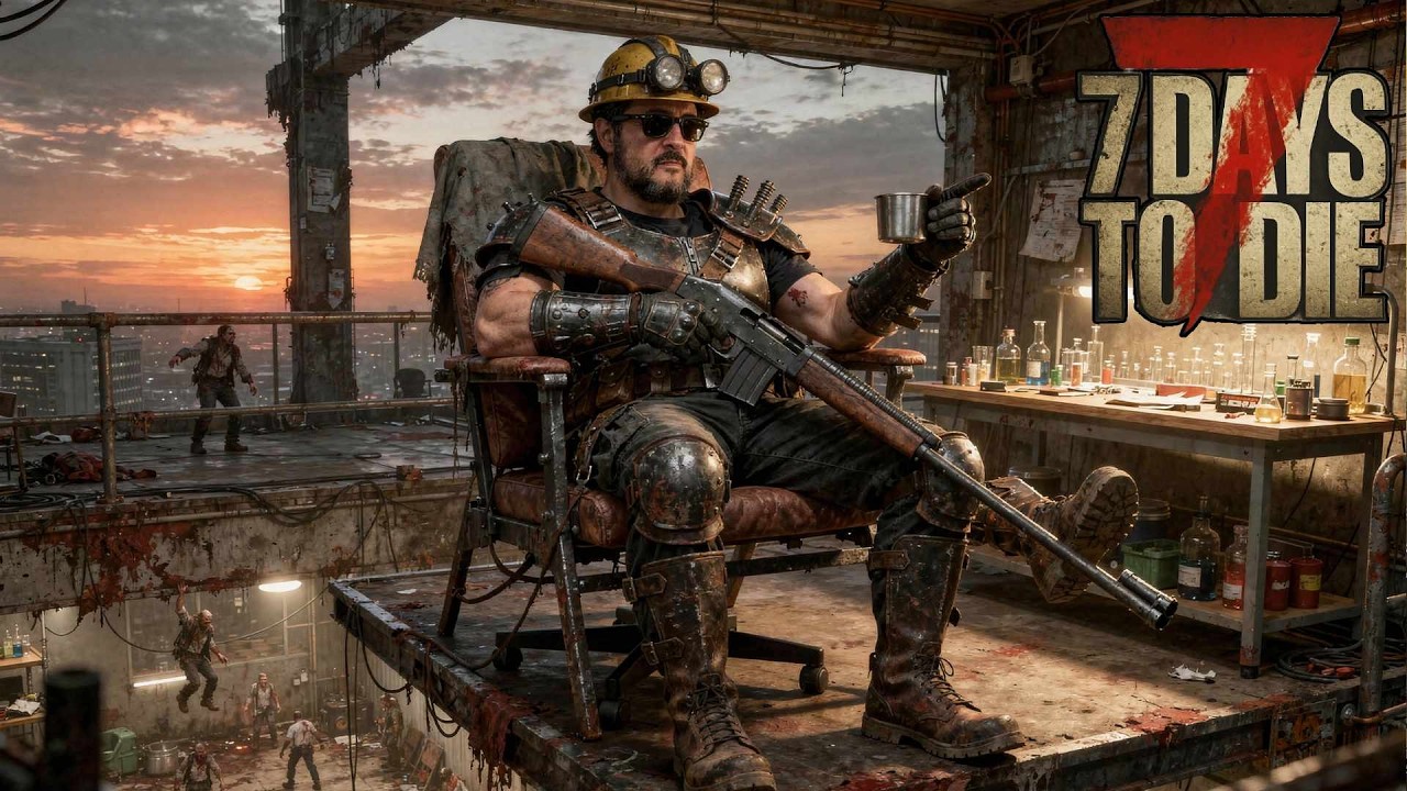 ME SENTÉ EN UNA SILLA A ESPERAR LA HORDA!  | 7 DAYS TO DIE  EP.87