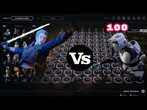 Cal Kestis vs 100 STORMTROOPERS | NO DAMAGE