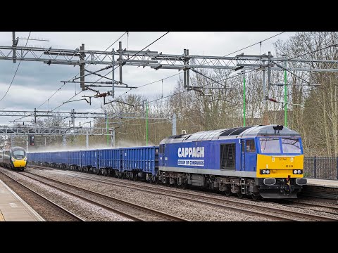Saturday Afternon Freight passing Atherstone - 1st April 2023.