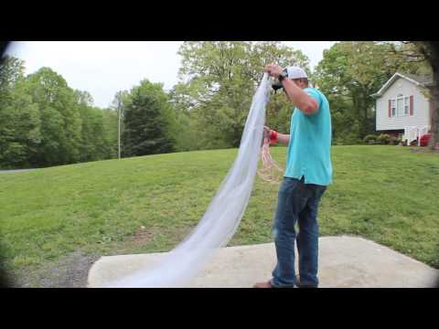 How to Cast an 8' castnet for bait