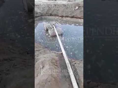 Mina La Testera contaminando la presa