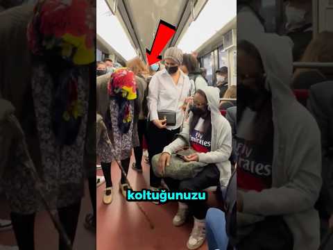 Eğer Bu Teyze Yerini İsterse, SAKIN YERİNİ VERME❗️😱