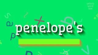 How to say "penelope