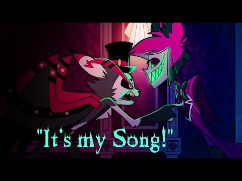 Husk confronts Alastor about stealing his song.