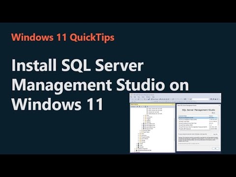 Install SQL Server Management Studio on Windows 11