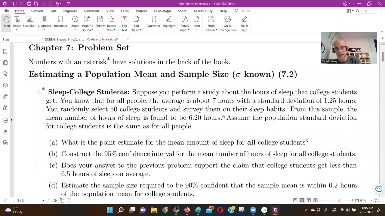 Using Applets to Calculate Confidence Intervals