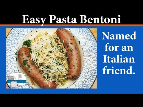 My original recipe for Pasta Bentoni