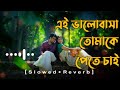 Ei Valobasa Tomake Pete Chai // [ Slowed~Reverb ] Bangla Lofi song || Polash das(Lofi Music)
