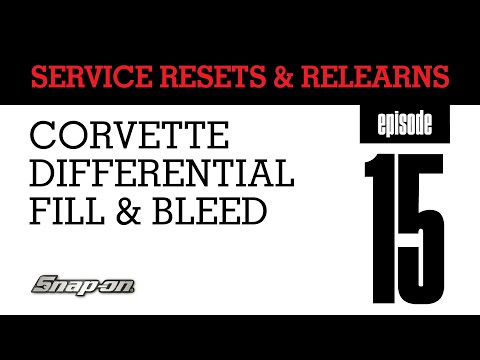 Service Resets & Relearns: Corvette Differential Bleed and Fill